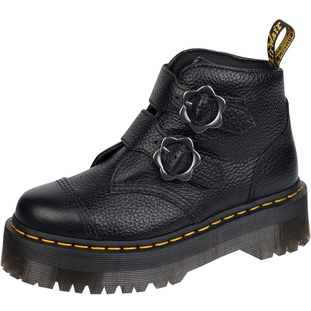 Dr. Martens Black Leather Women's Shoes